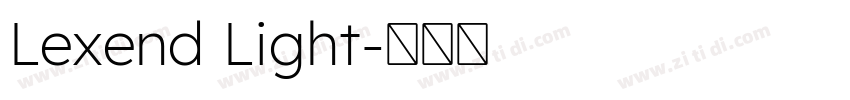 Lexend Light字体转换